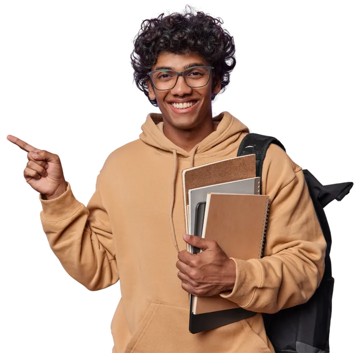 Happy student